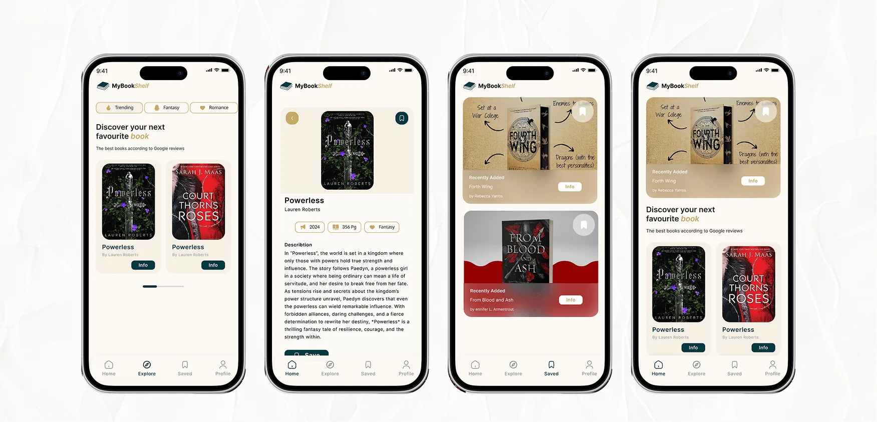Bookshelf UI