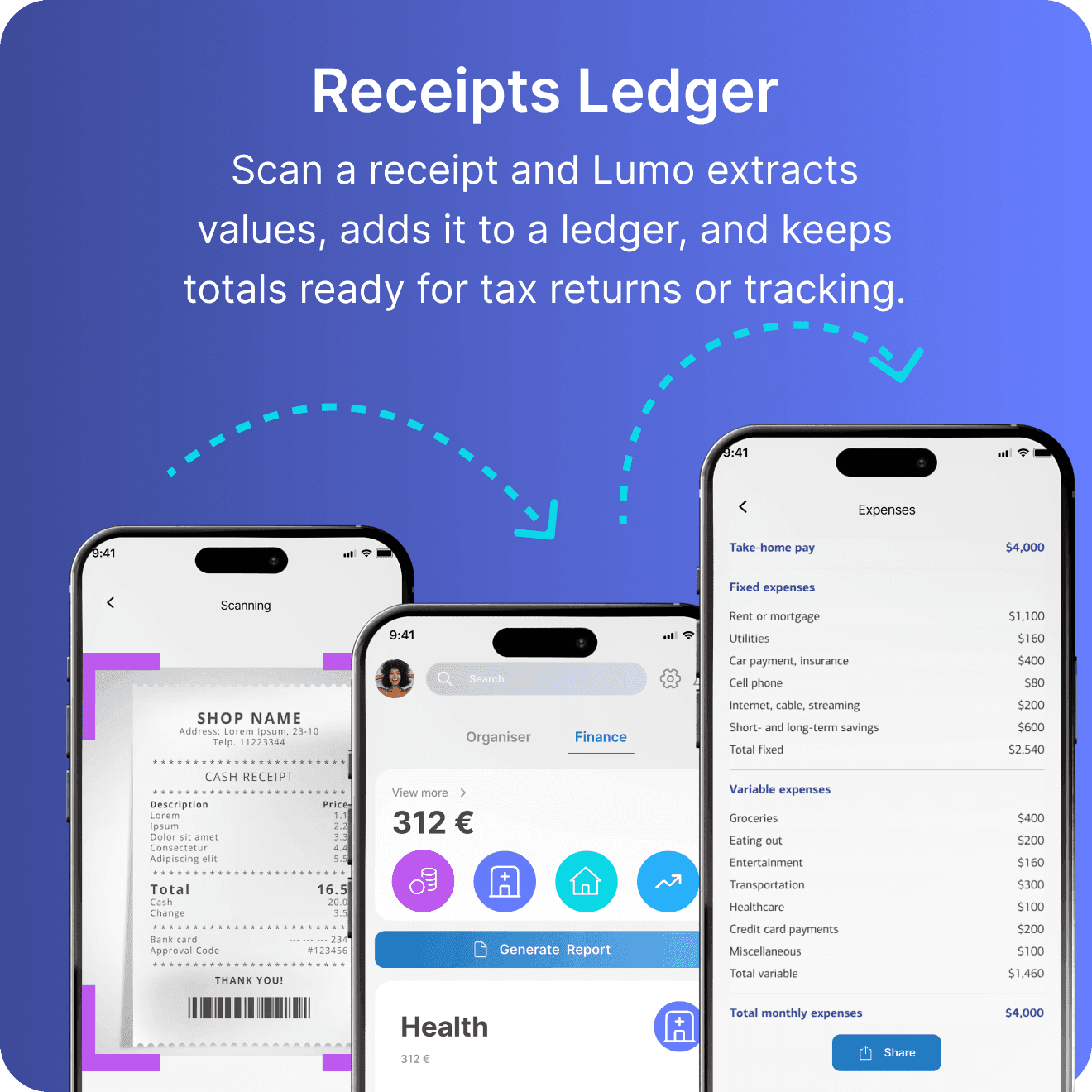 Receipts Ledger